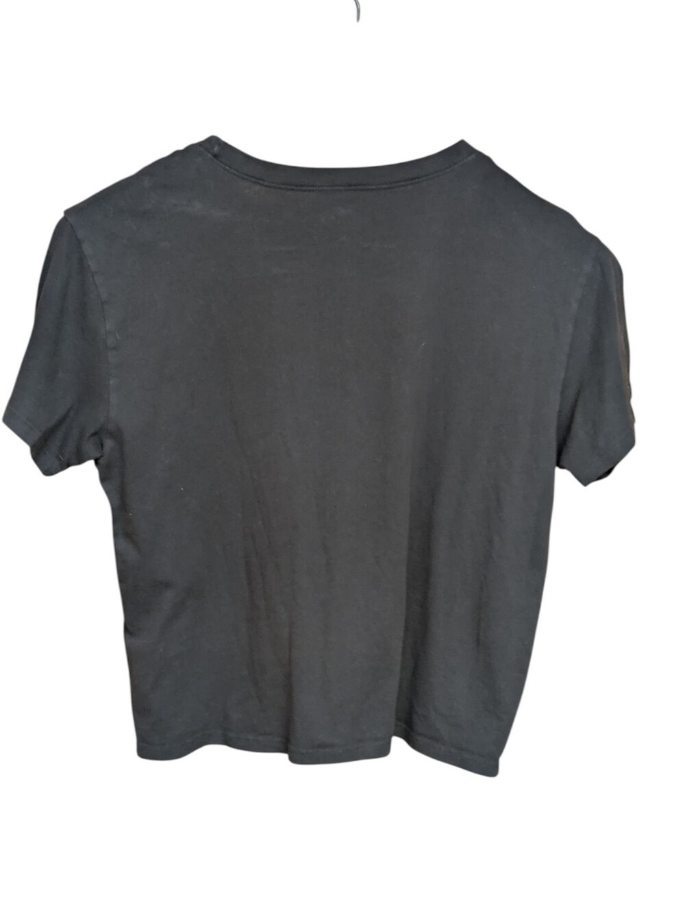 Hollister Cropped Logo T Shirt Gray Size Medium - Picture 2 of 6